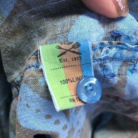 Margaritaville Size Large (L) Linen Shirt Jimmy Buffett - Picture 3 of 7